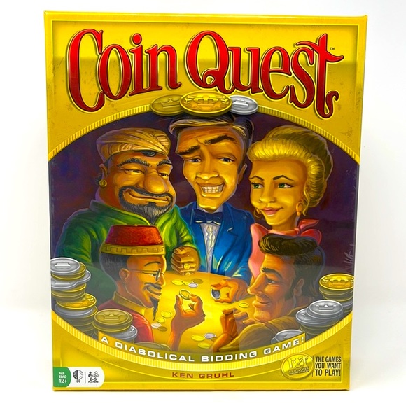 Coin Quest Strategy Interactive Bidding Board Game R&R Games Brand New! - Picture 1 of 3
